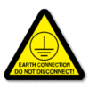 EARTH CONNECTION DO NOT DISCONNECT!