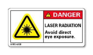 DANGER. LASER RADIATION Avoid direct eye exposure