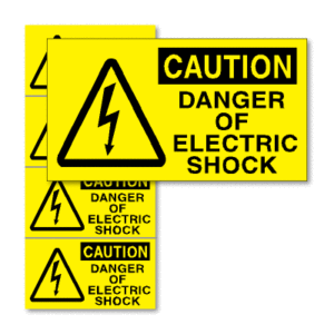 CAUTION DANGER OF ELECTRIC SHOCK