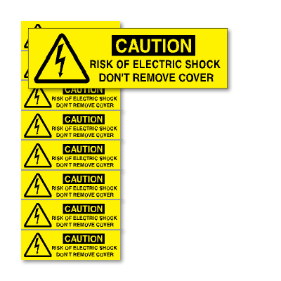 CAUTION RISK OF ELECTRIC SHOCK DON'T REMOVE COVER