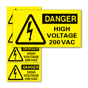 DANGER HIGH VOLTAGE 200VAC