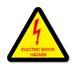 ELECTRIC SHOCK HAZARD